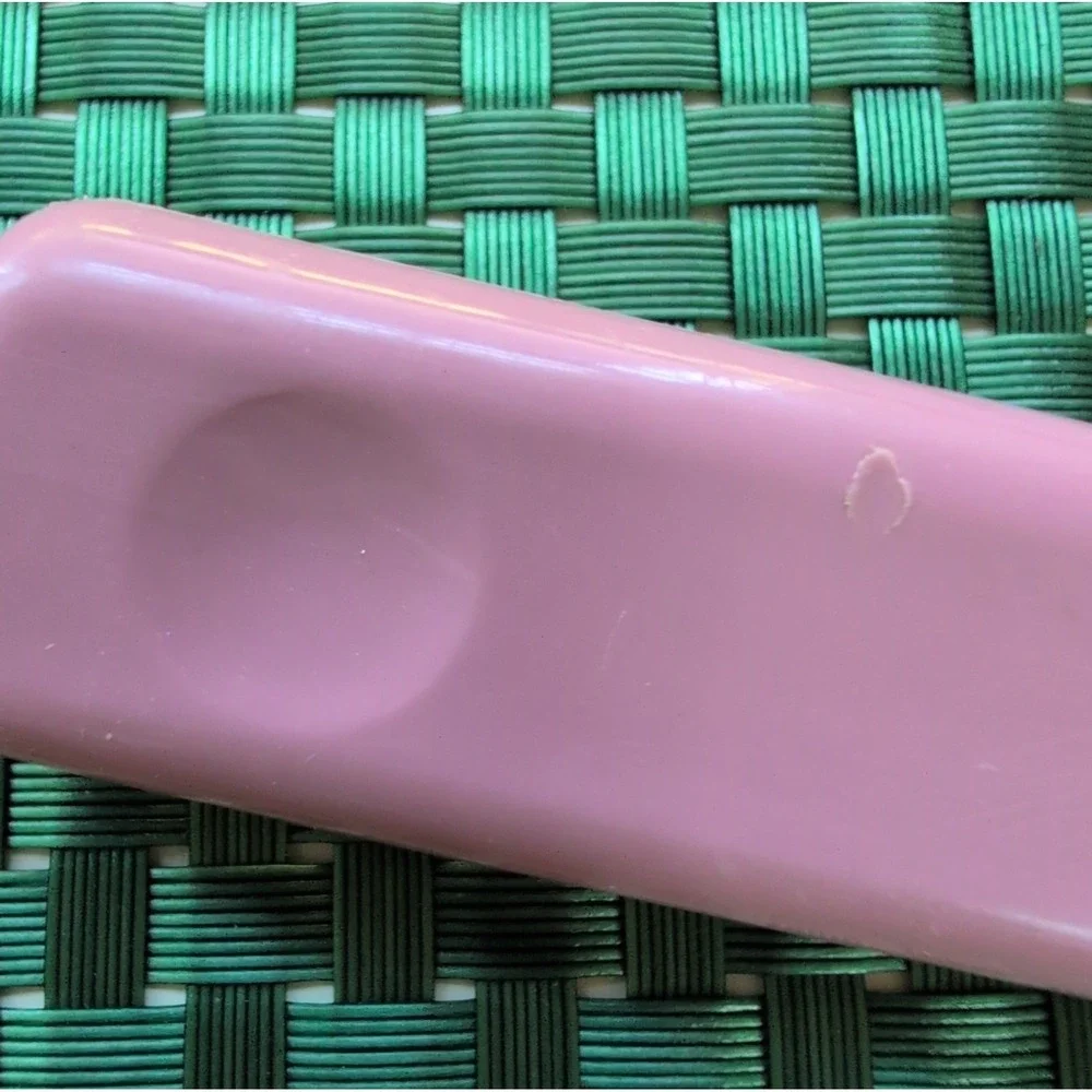 EKCO Spatula Slotted Pink Nylon Turner With Plastic Handle Vtg USA *Handle Melts